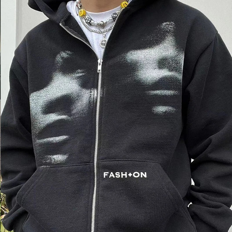 Men Women  Zip up  Hoodie